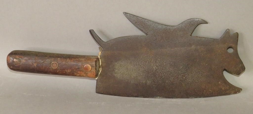 RARE FIGURAL ACCENTED BUTCHER