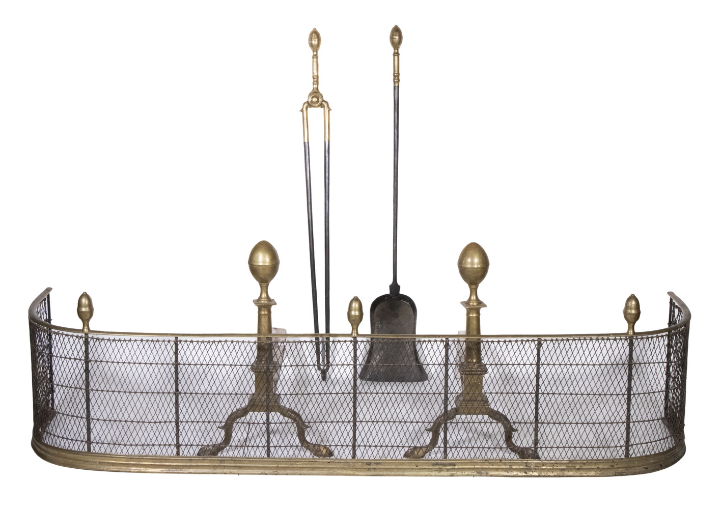 RARE FIREPLACE SET BY BARNABAS