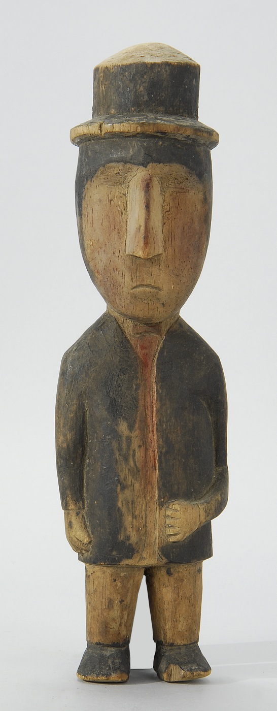 RARE FOLK ART CARVED AND PAINTED