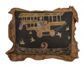 RARE FOLK ART PILLOW PERTAININ