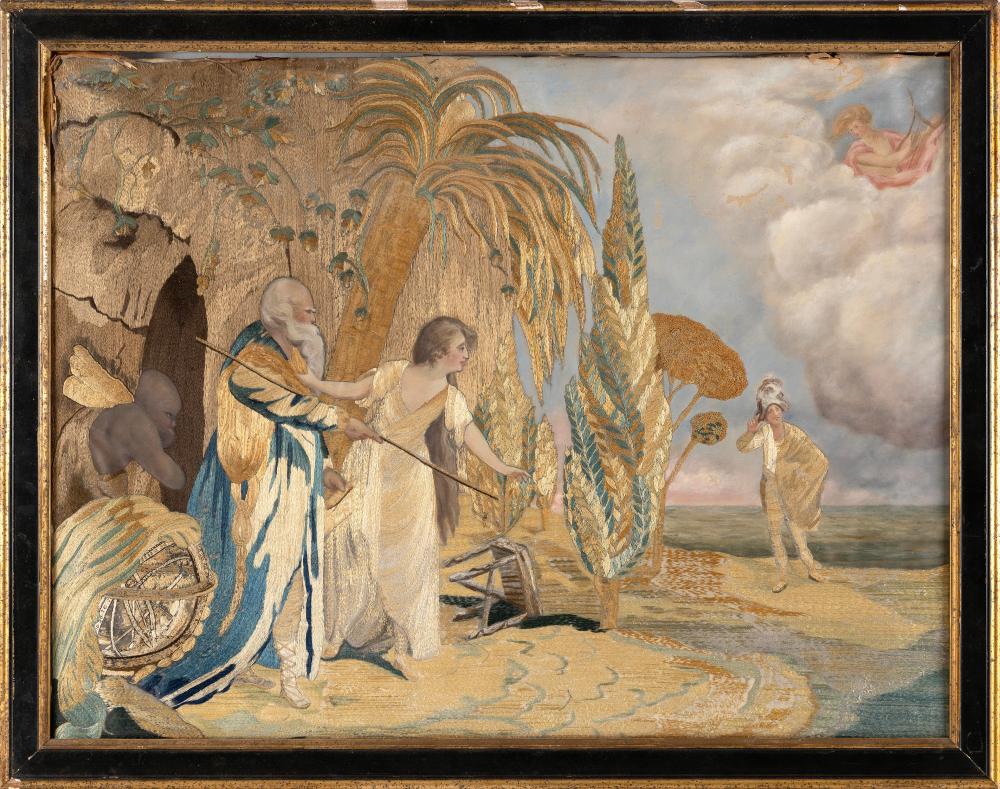RARE FOLWELL SCHOOL NEEDLEWORK