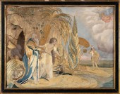RARE FOLWELL SCHOOL NEEDLEWORK