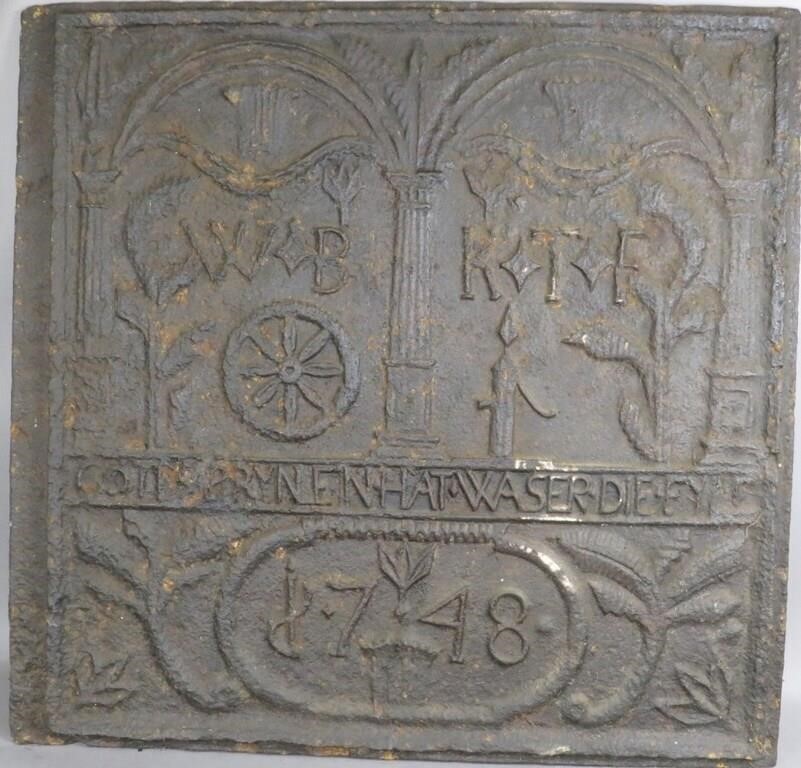 RARE FORM CAST IRON WHEEL & WATER