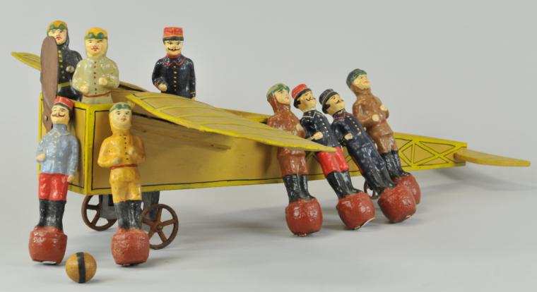 RARE FRENCH AIRPLANE SKITTLES SET