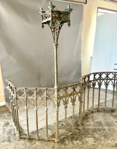 RARE FRENCH GOTHIC WROUGHT IRO