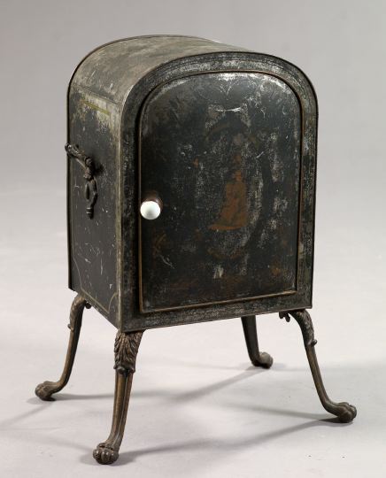 Rare French Paint-Decorated Tin and