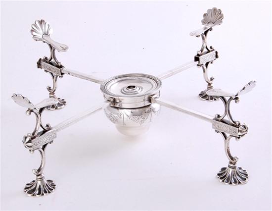 Rare George III sterling dish cross