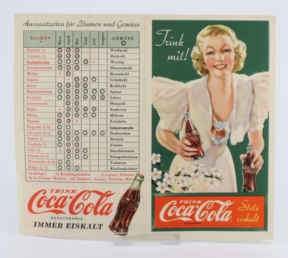 RARE GERMAN COCA COLA PAPER