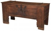 RARE GOTHIC CARVED OAK AND IRO