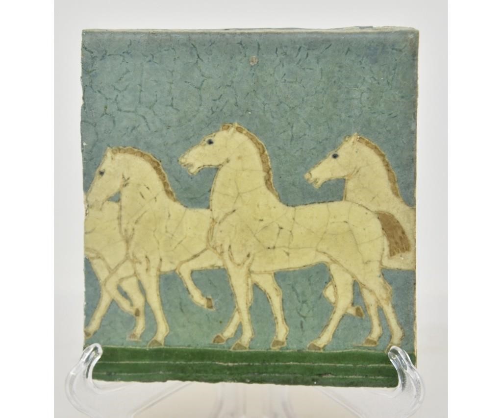 Rare Grueby tile designed by