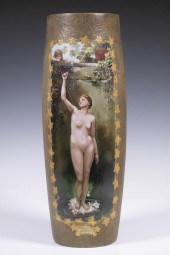 RARE HANDEL WARE VASE DECORATE