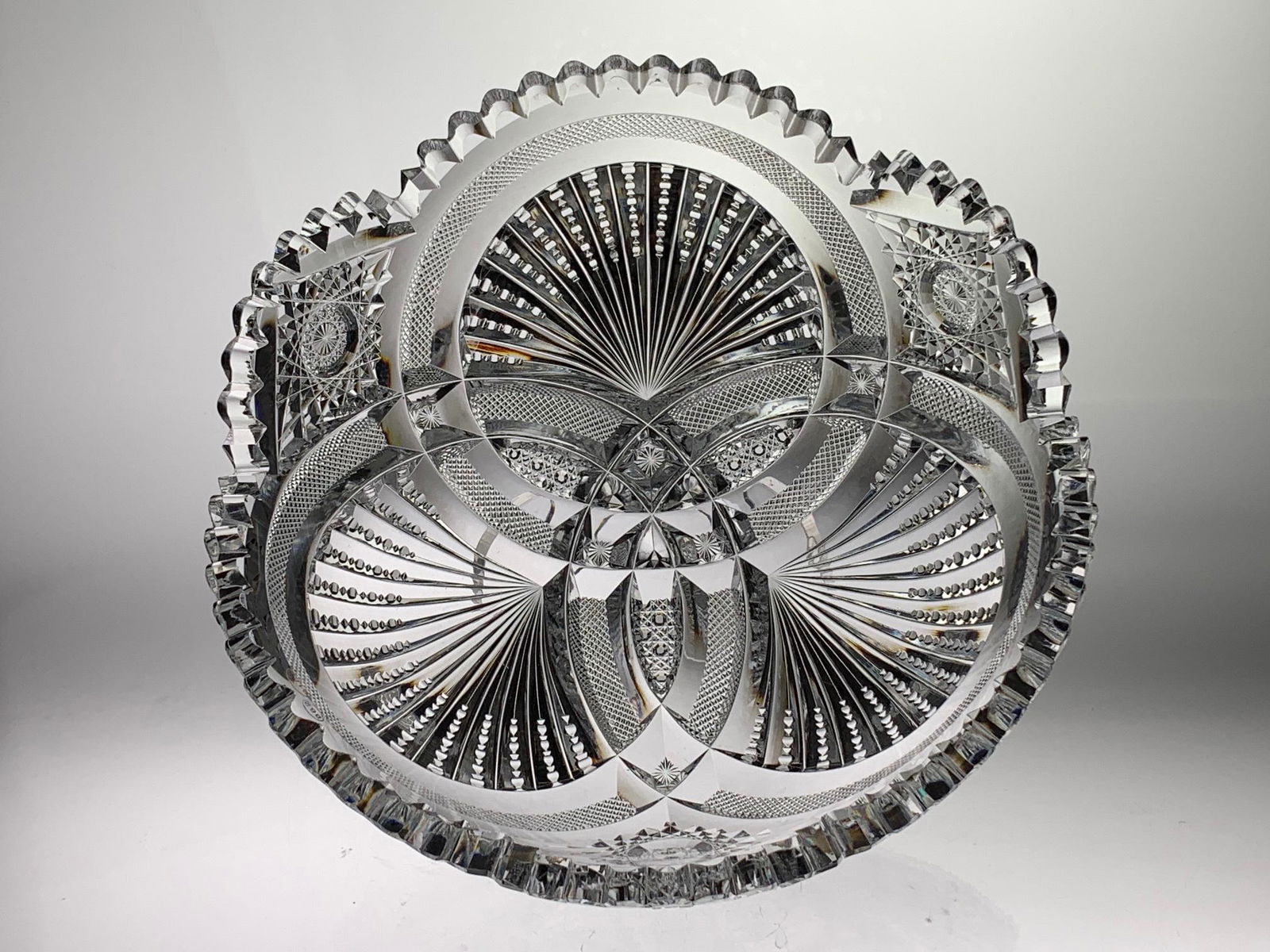 RARE HAWKES NAUTILUS CUT GLASS