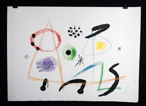 RARE HC PROOF OF MIRO LITHOGRAPH