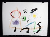 RARE HC PROOF OF MIRO LITHOGRA