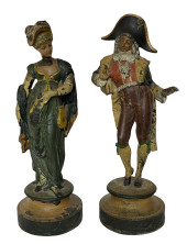 RARE HEAVY SPELTER MANTLE GARN