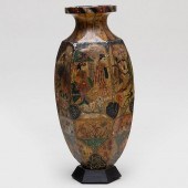 RARE ITALIAN POLYCHROME LACQUE