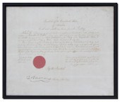 RARE JEFFERSON DAVIS SIGNED CO