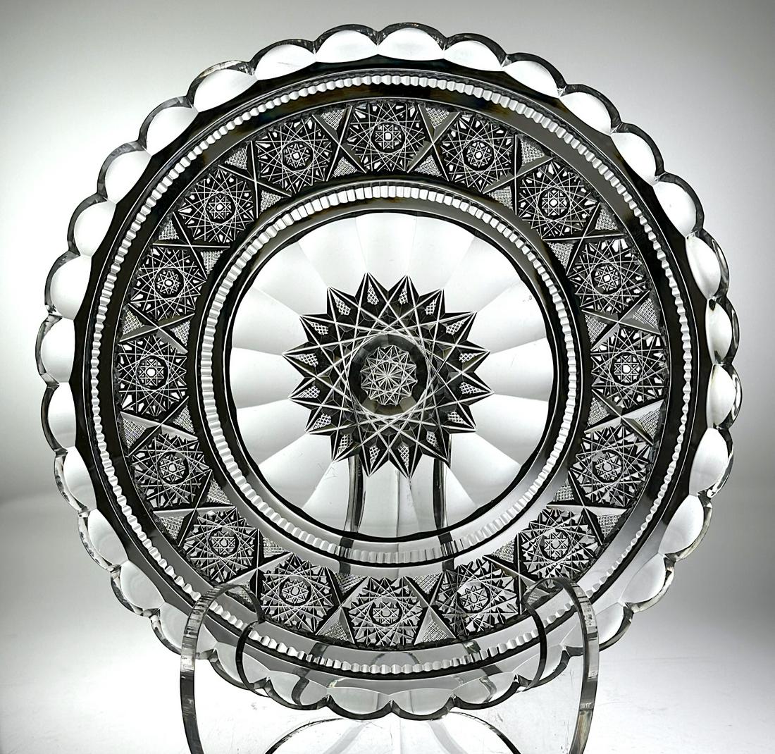 RARE JEWEL ABERDEEN CUT GLASS 7"