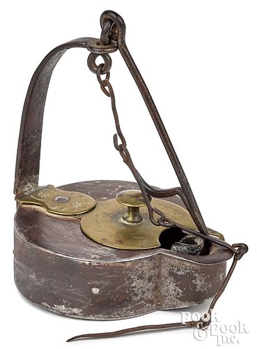 RARE JOHN LONG WROUGHT IRON AND