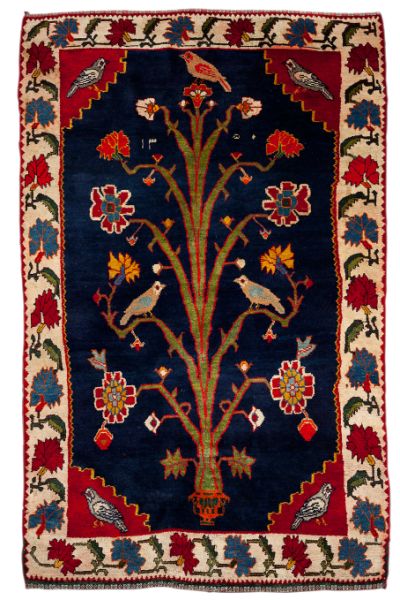 Rare Kashgai Tree of Life Rug