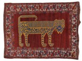 RARE KHAMSEH TIGER RUG, PERSIA
