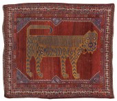 RARE KHAMSEH TIGER RUG, PERSIA
