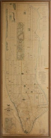 RARE LARGE FORMAT MAP OF NEW Y