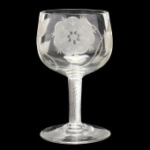 RARE LARGE JACOBITE GLASS GOBL