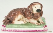 RARE LARGE STAFFORDSHIRE SPANI