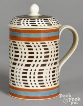 RARE LIDDED MOCHA MUG, WITH BR