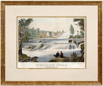 Rare lithograph, Georgia view: