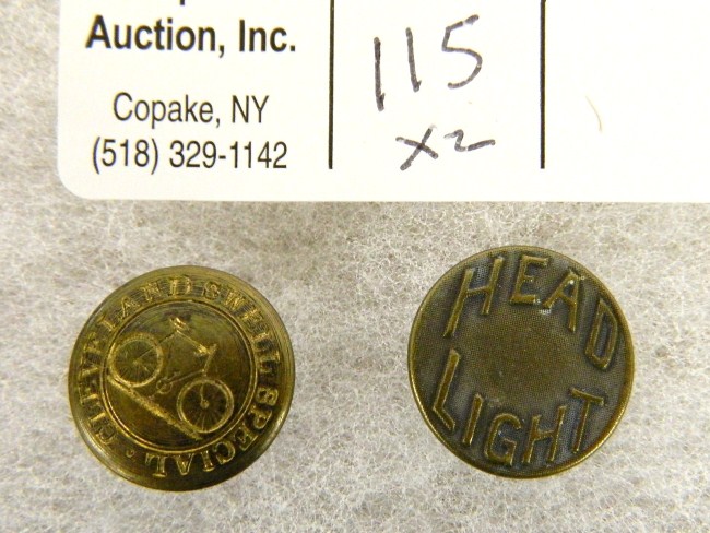 Rare lot of early bicycle lapel