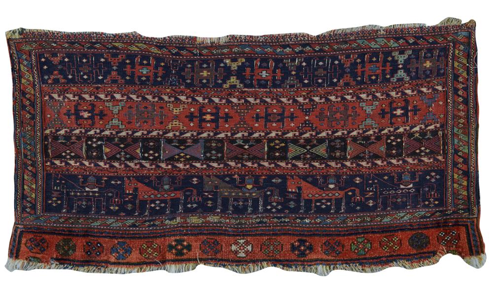 RARE LURISTAN BAG FACE, PERSIA,