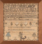 RARE MAINE SAMPLER DATED 1824