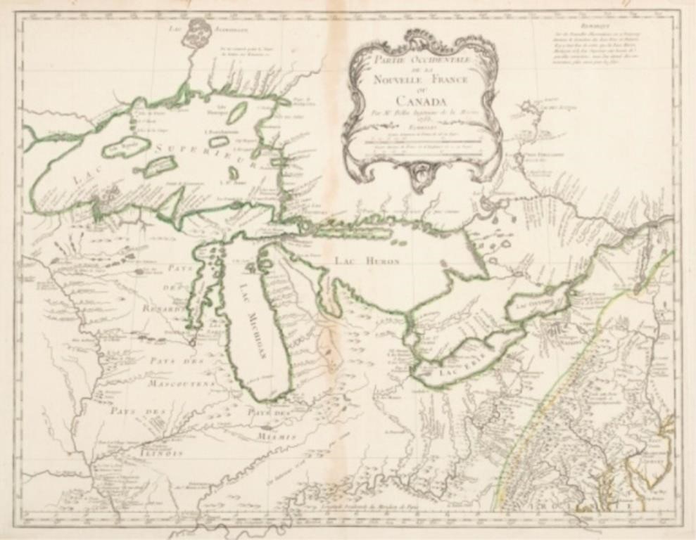 RARE MAP OF WESTERN NOUVELLE