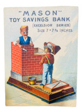 RARE MASON TOY SAVINGS BANK TR
