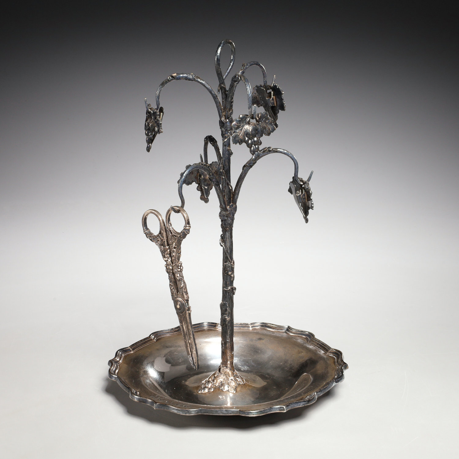 RARE MAUSER STERLING GRAPE STAND