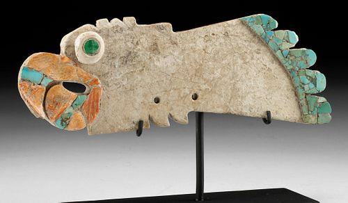 RARE MAYA BIRD PECTORAL W/