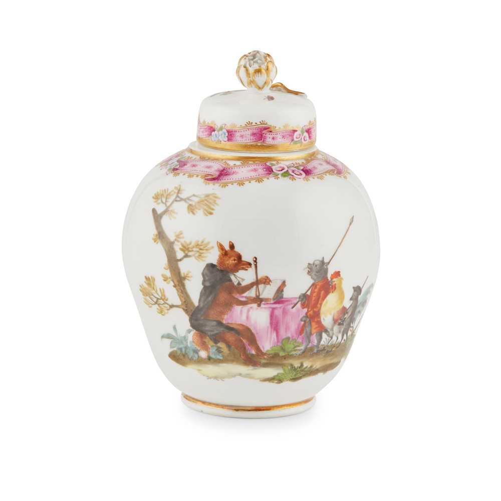 RARE MEISSEN ANTHROPOMORPHIC TEA
