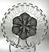 RARE MERIDEN ALHAMBRA CUT GLAS