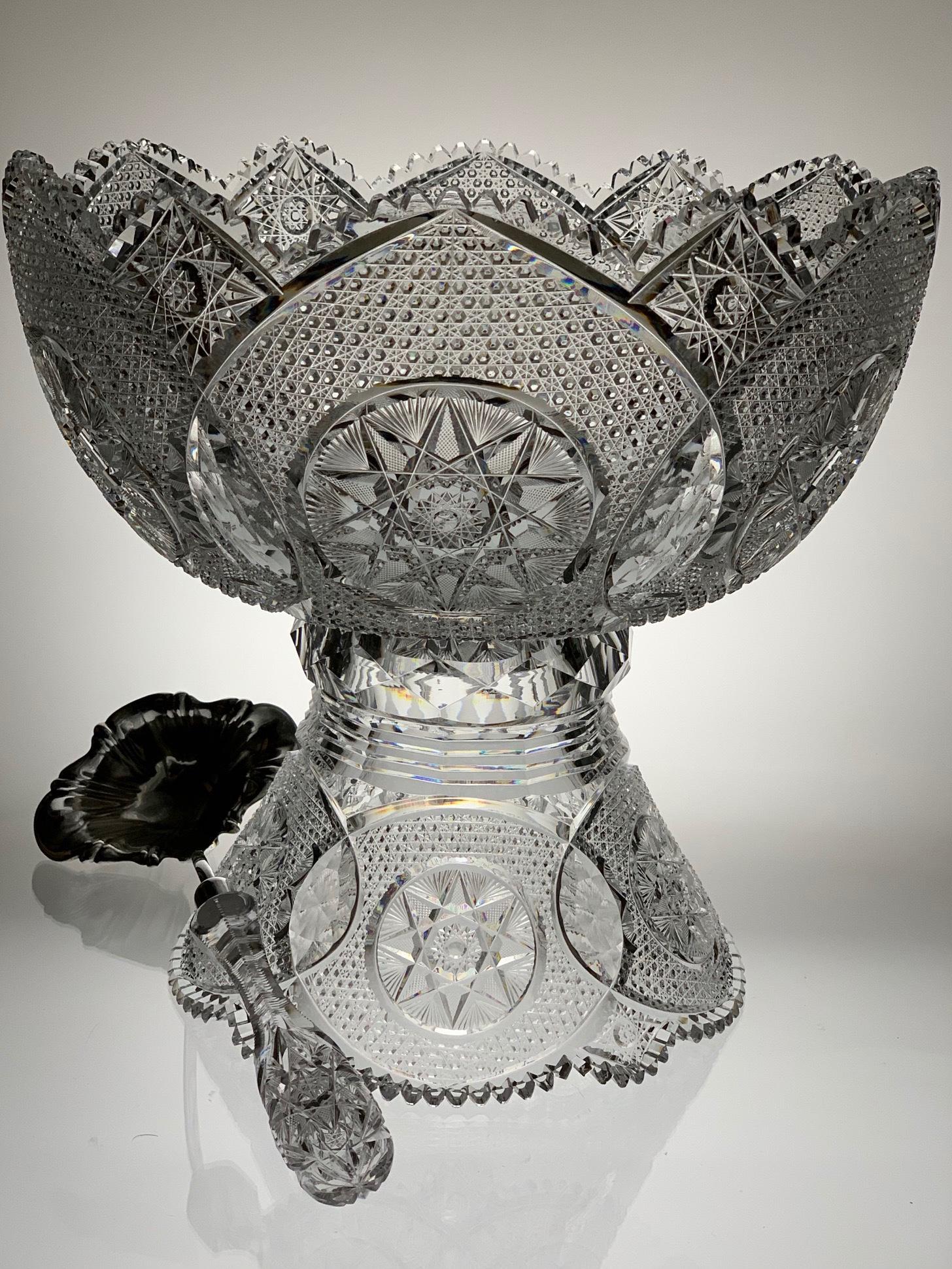 RARE MERIDEN JEWEL CUT GLASS 2