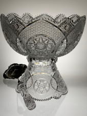 RARE MERIDEN JEWEL CUT GLASS 2