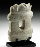 RARE MEZCALA STONE TEMPLE W/ R