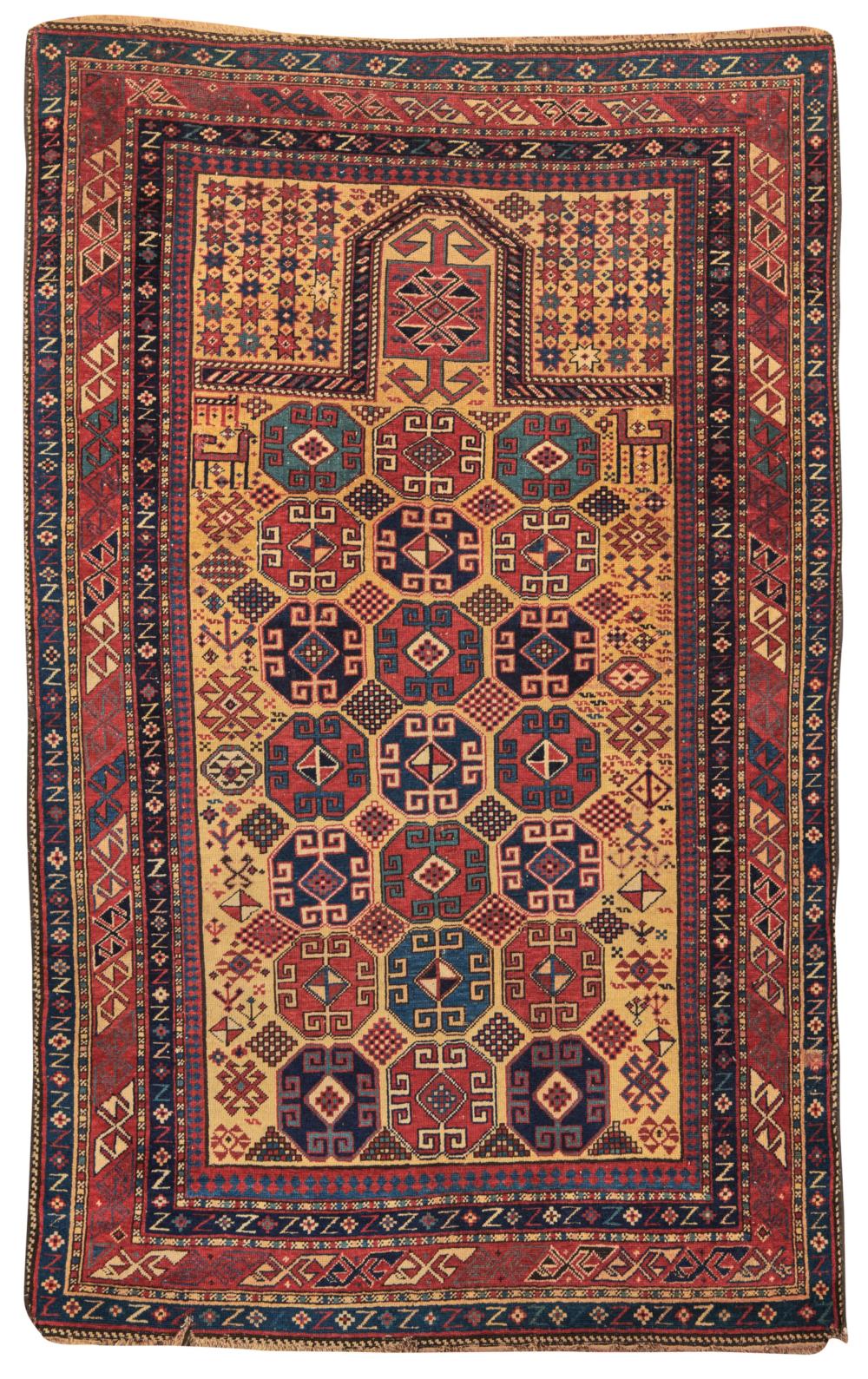 RARE MOGHAN YELLOW GROUND PRAYER