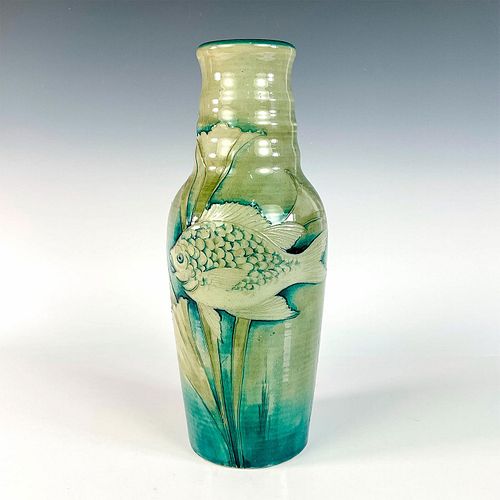 RARE MOORCROFT POTTERY TALL VASE,