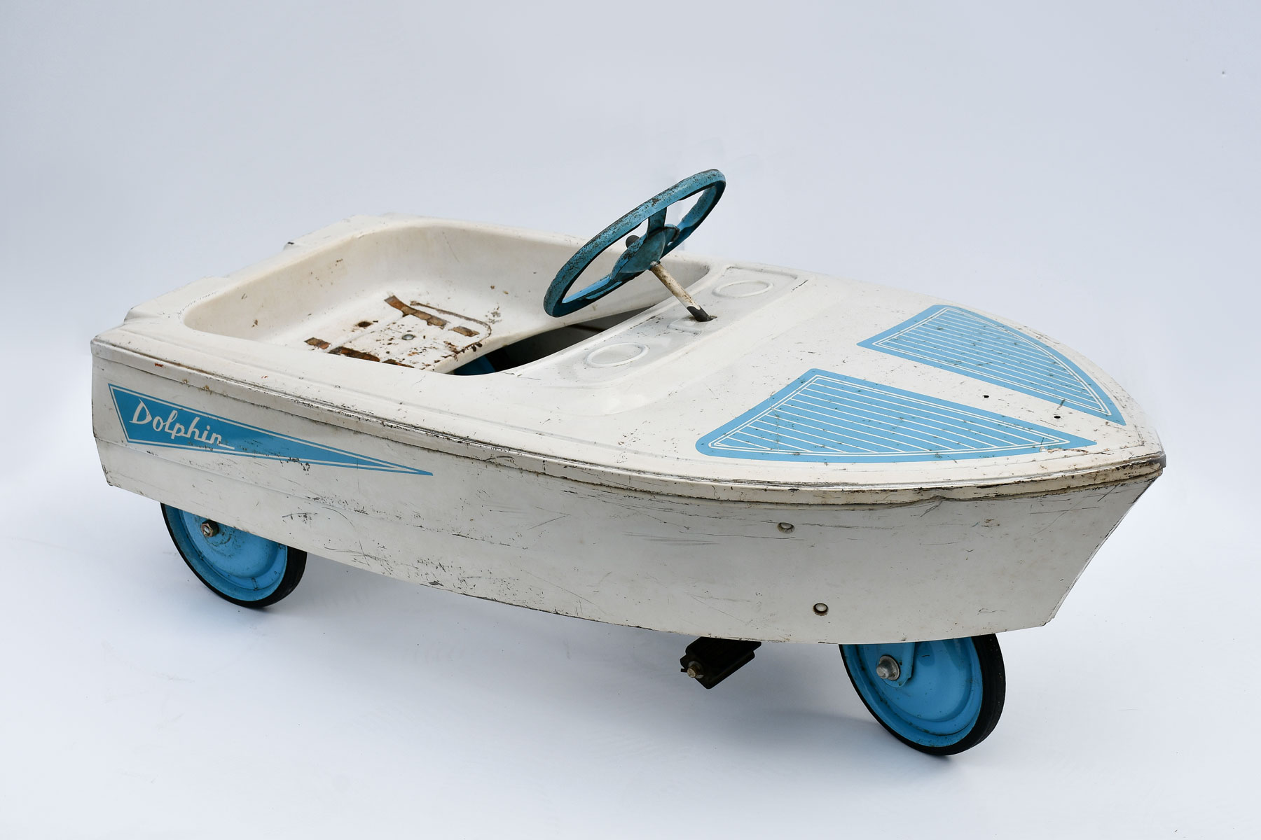 RARE MURRAY DOLPHIN BOAT PEDAL CAR: