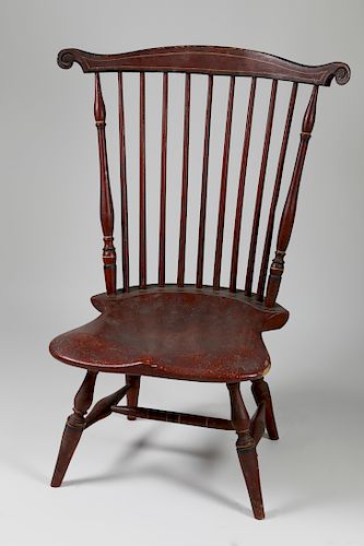 RARE NANTUCKET FIRE SIDE FAN BACK