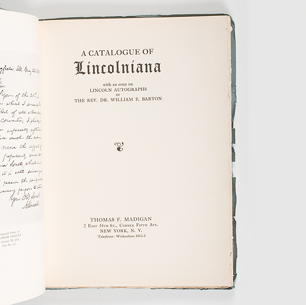 Rare Original Copy of A Catalogue