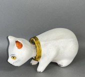 RARE PA CHALKWARE NODDING CAT