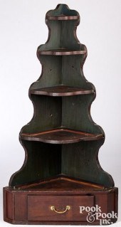 RARE PAINTED HARD PINE HANGING